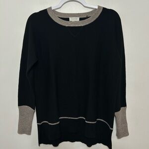 Kinross 100% Cashmere Ribbed Crew Sweater